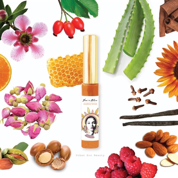 Sunshine Bronze Sheer Shimmer Organic Lip Gloss Plumper Treatment - Picture 4 of 13